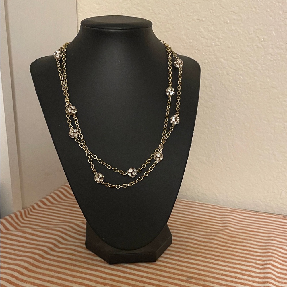 Chic Gold and Silver Beaded Necklace